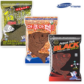 경원 아쿠아텍 삼합 아쿠아텍2 김밥 아쿠아텍 블랙 민물낚시용 어분 떡밥 낚시, 1개