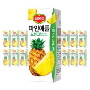 델몬트 파인애플 드링크 190ml 24팩, 24개