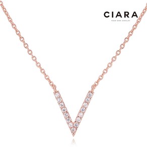 CIARA 14K Tentino V쉐입 목걸이(GoldPlated)