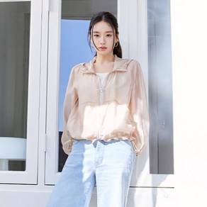 셀렙샵 에디션 25SS 글로시 시스루 후드점퍼
