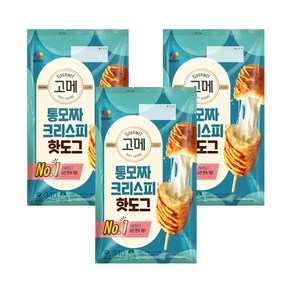 CJ 고메 통모짜 크리스피 핫도그 340g x 3개 (총 12입)