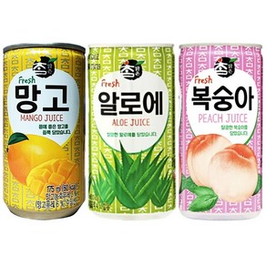 참맑은 망고 (30캔) + 참맑은 알로에 (30캔) + 참맑은 복숭아 (30캔), 90개, 175ml