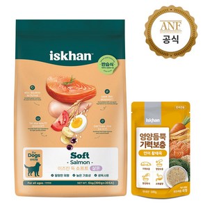 이즈칸 독 소프트살몬 6kg+영양듬뿍 연어황태죽 100g, 1개