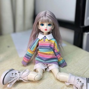 구체관절인형 패션 수트 1/6 BJD 구체관절 인형 풀세트 30CM 용 3 쌍 여아용 장난감 선물 오픈 헤드, 04 13