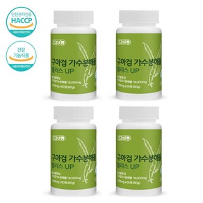 건강바름 구아검 가수분해물 플러스 UP 1000mg x 60정 4박스, 4개