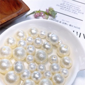 (20g)고급 주름 진주 비즈 재료, (B128-4)주름진주10mm(20g약38개), 1개