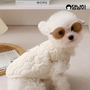 [댕냥이] 강아지 겨울 산책용품 퀼팅 하네스 패딩 조끼, 1개, 단품
