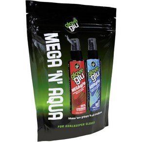 글러브글루 남성 MEGA+아쿠아 번들백 메가그립 아쿠아그립 120ml 보틀 개선 골키퍼 글러브 그립 블랙 원사이즈, Single, 1개