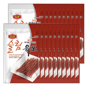 홍선 머거본 프리미엄 쇠고기 슬림육포 20g x 20봉