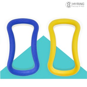 [MYRING] 마이링 소프트 종아리 스트레칭 등마사지, 블루, 1개