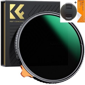 KnF Concept 67mm NANO-X 블랙미스트 1/4+가변 ND2-400 2in1 필터 (렌즈크리너융/캡포함) 8K AGC Glass Black Mist+ND2-ND400, 1개