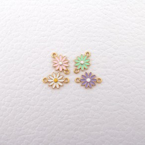 비즈아이 [7281-05]에폭펜던트 데이지꽃양고리/소 9x15mm 골드 1개