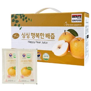 그린맆 싱싱 행복한 배즙 100ml 1박스 30포 국내산 HACCP 소화효소 기관지 건강