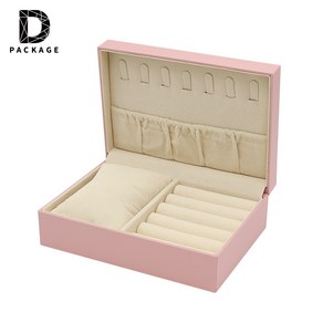 다솜패키지 17x12cm 사각 쿠션반지 주얼리 보석함, 1개, 핑크