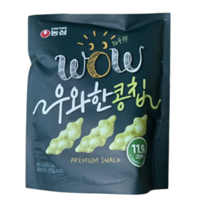 농심 우와한 콩칩, 42g, 5개