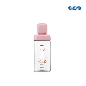 KOMAX 코멕스 네모물병 (핑크 토끼 ) 430ml (1개) 어린이 물병 유치원