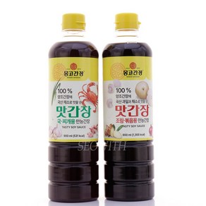 마산몽고 몽고 맛간장 2종세트/국찌개용+ 조림볶음용/900ml+900ml/무료배송/100%양조간장에 국산채소로 맛을 낸 맛간장, 1개, 900ml