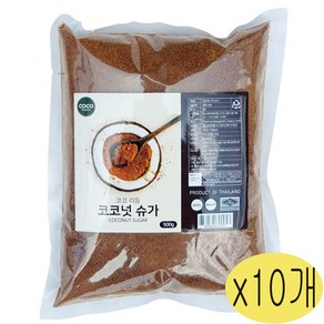 코코리듬 비정제 코코넛 슈가 설탕 500g-10개, 500g, 10개