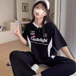 [D블리] 캔들라이트 매쉬 반팔티셔츠 저지 쿨링 배색 오버핏 쿨링티 박스티 댄스복 블록코어 유니폼