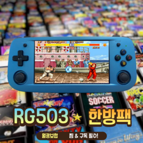 RG503 한방팩 가정용 오락실 레트로 게임기 오락기 5S 25S 40S 미니 휴대용 256G 게임팩 (기기별도 구입 필요)