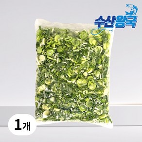 수산왕국 냉동 다진 대파 슬라이스, 1개, 1kg