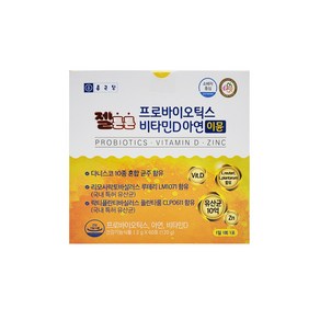 종근당 젤튼튼 프로바이오틱스 비타민D 아연 이뮨 60p, 상세페이지참조, 1개, 120g