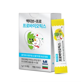 액티브 프로 불가리아 LB불가리쿰 강아지 유산균 1g*10포, 10회분, 장건강/유산균, 1개