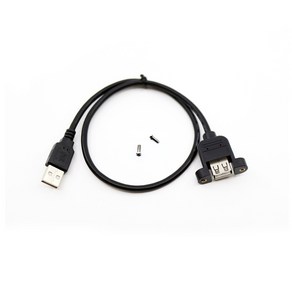 인네트워크 USB 2.0 연장 판넬 케이블 1M IN-U2AMFS1 INU058, 1개