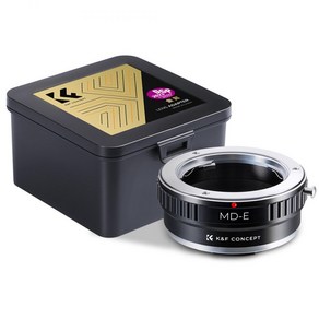 KnF MD-E 렌즈 어댑터 미놀타 MD 렌즈 - 소니 E 바디 (뒤캡옵션) Minolta MD Lens to Sony E adapte (E cap option), MD-NEX 어댑터, 1개