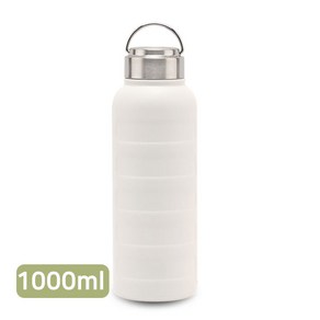 1L 대용량 스텐 텀블러 핸들 진공 보온 보냉병 리유저블 물통, 1개, 1000ml, 아이보리