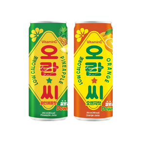 오란씨 250ml 2종 파인 5캔+오렌지 5캔 총10캔, 10개