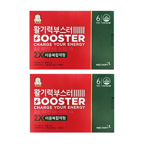 [정관장] 활기력 부스터(액상 20ml+정제 400mg)*14병2박스+쇼핑백, 2세트