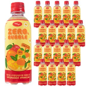 [위글위글 X 블링부스터] 스파클링 제로버블 애플망고맛, 20개, 355ml
