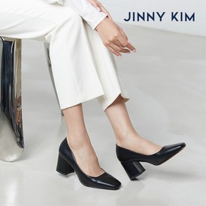 지니킴 JINNY KIM J EDGE SQUARE 제이 엣지 스퀘어 펌프스 6cm