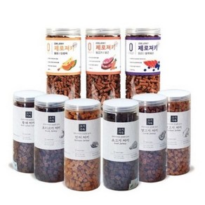 제로랩스 고기가득 져키 1+1 2kg 대용량 노즈워크 칭찬 훈련용 강아지간식+소세지5p, 연어+황태(소세지10p), 1kg, 2개