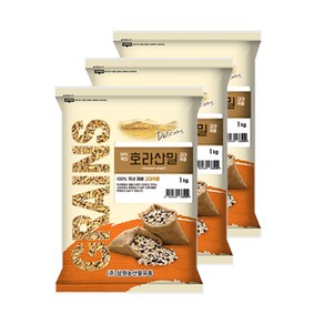 [삼원농산] 국내산 호라산밀 3kg (1kg/3개) - 2024년 국내산 - 수입산 카무트 아닙니다, 3개, 1kg