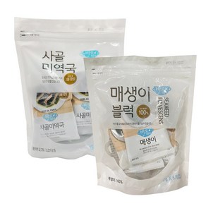 바로먹쿡 사골 미역국 75g++매생이 블록 10g, 1개