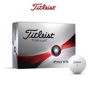 타이틀리스트 골프공 4피스 PRO V1X, 화이트, 12개입, 1개