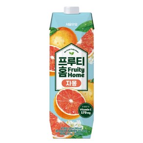 서울우유 프루티홈 자몽, 9개, 1L