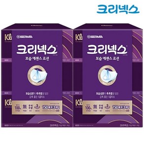 땡큐온 크리넥스 3겹각티슈 보습에센스로션 150매 3입 x2팩