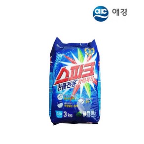 애경산업 스파크 리필 찬물에 잘녹는 가루세제 세탁세제 3kg, 1개