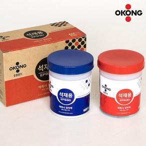 DAWOOMALL 오공 석재용 에폭시 접착제 돌 석재 본드, OKEP930(주제750G+경화제750G), 1개