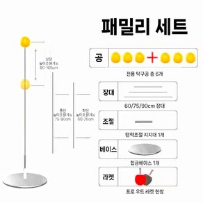 탁구 연습기 셀프 핑퐁 놀이 혼자하는 실내 스윙, 1개