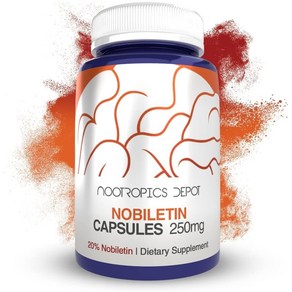 누트로픽 디포 노빌레틴 250mg 30캡슐 시트러스 아우란튬 인지 대사 기능 지원 심혈관, 30 Count (Pack of 1), 1개, 30정