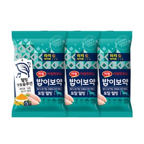 상세설명참조 밥이보약 DOG 토탈웰빙 라지바이트 100g x 3개