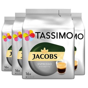 Tassimo 타시모 야콥스 에스프레소 리스트레토 커피 캡슐 8g 4개 16개입