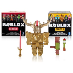 Roblox Celebity Collection Gold Coupted Knight + Two Mystey Figue/로블록스 피규어, 1개