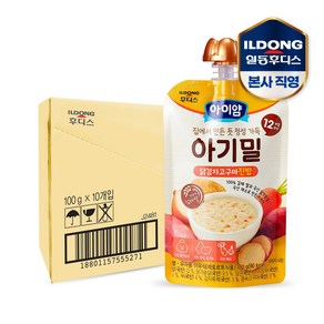 아이얌 아기밀 닭감자고구마 진밥, 100g, 10개