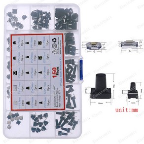 마이크로 스위치 모듬 푸시 단추 택트 리셋 미니 ON-OFF 전원 SMD DIP 2*4, 1개