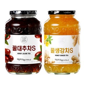 초록원 꿀대추차S +꿀생강차S (2kg)